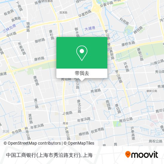 中国工商银行(上海市秀沿路支行)地图