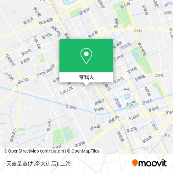 天吉足道(九亭大街店)地图