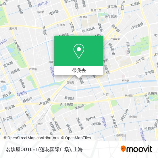 名婰屋OUTLET(莲花国际广场)地图