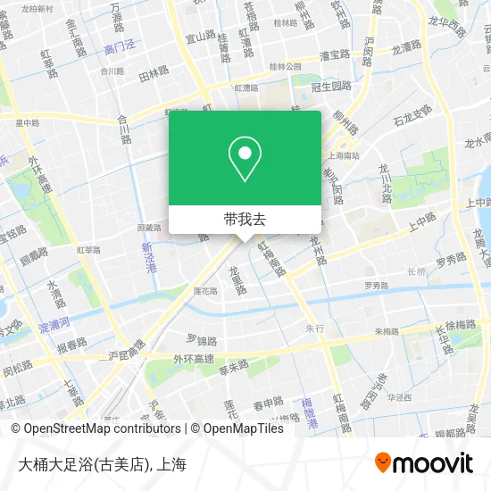 大桶大足浴(古美店)地图