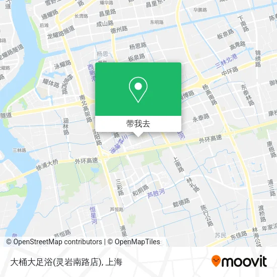 大桶大足浴(灵岩南路店)地图