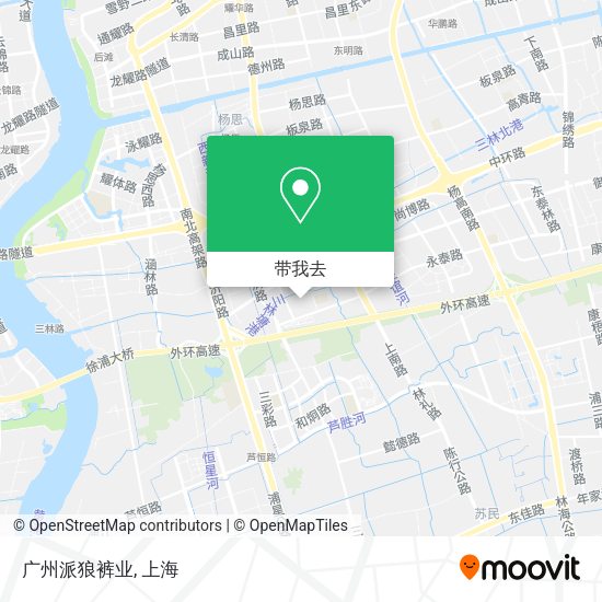 广州派狼裤业地图