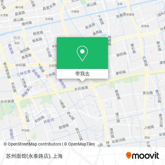 苏州面馆(永泰路店)地图