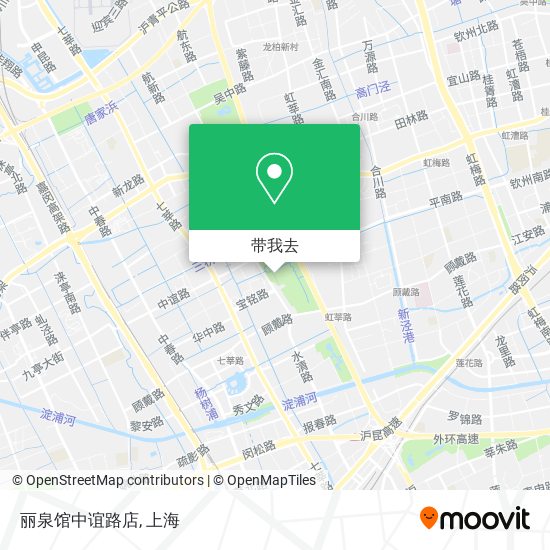 丽泉馆中谊路店地图