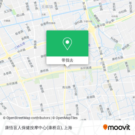 康悟盲人保健按摩中心(康桥店)地图
