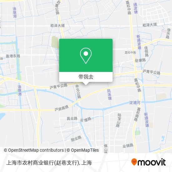 上海市农村商业银行(赵巷支行)地图