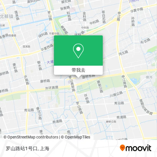 罗山路站1号口地图