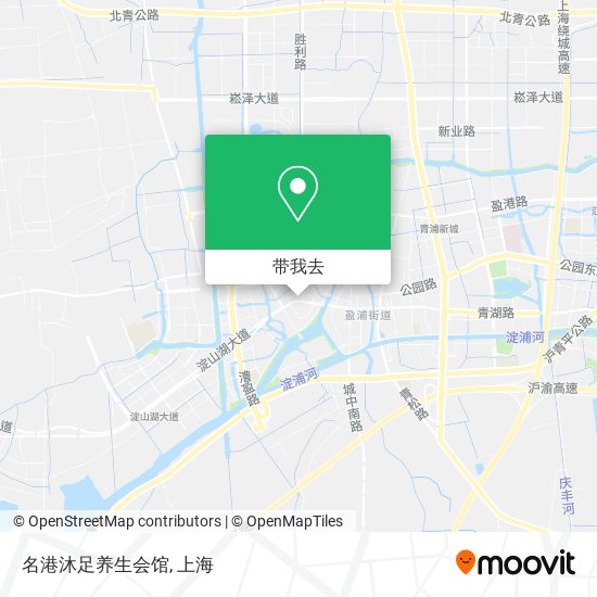名港沐足养生会馆地图