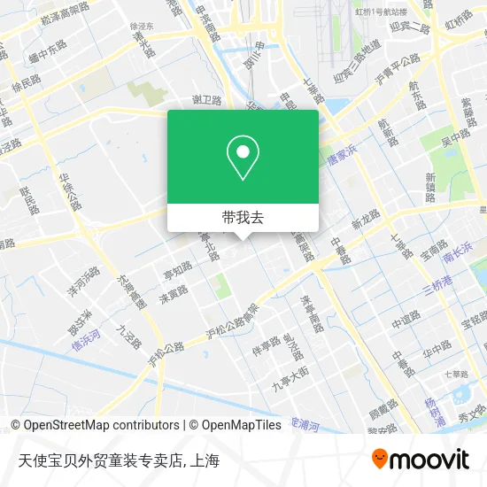 天使宝贝外贸童装专卖店地图