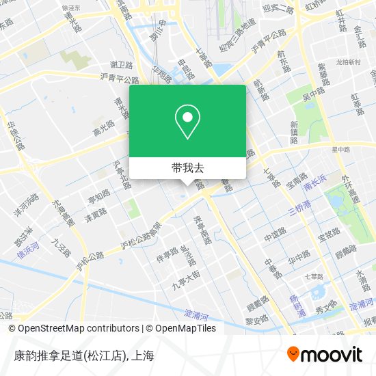 康韵推拿足道(松江店)地图