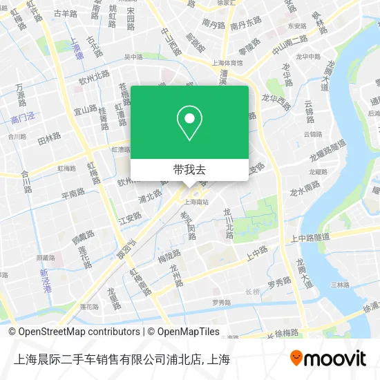 上海晨际二手车销售有限公司浦北店地图