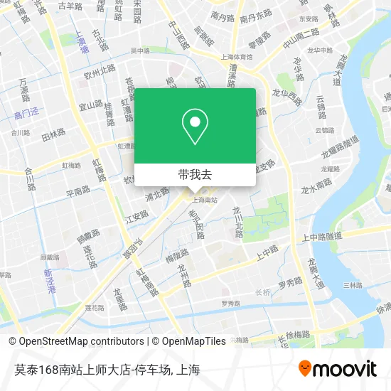 莫泰168南站上师大店-停车场地图