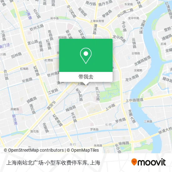 上海南站北广场-小型车收费停车库地图