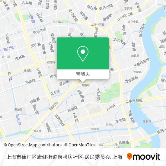 上海市徐汇区康健街道康强坊社区-居民委员会地图