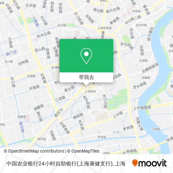 中国农业银行24小时自助银行(上海康健支行)地图