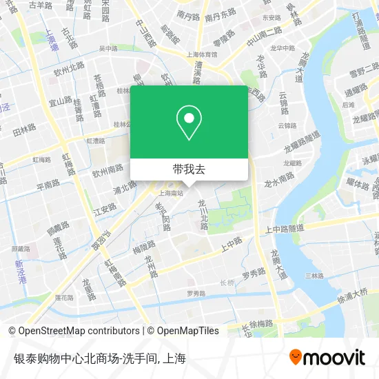 银泰购物中心北商场-洗手间地图
