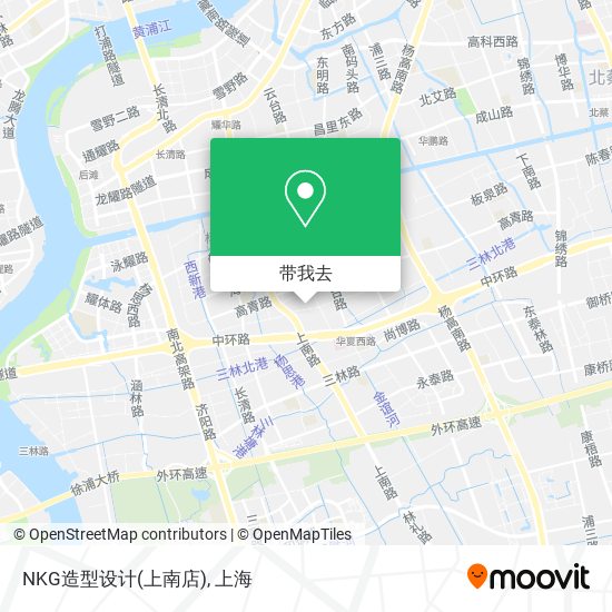 NKG造型设计(上南店)地图