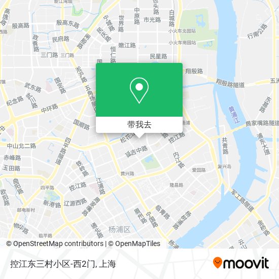 控江东三村小区-西2门地图