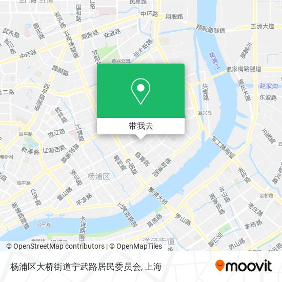 杨浦区大桥街道宁武路居民委员会地图