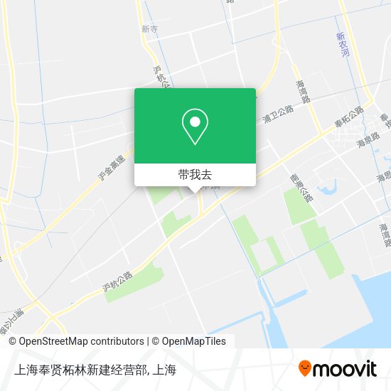 上海奉贤柘林新建经营部地图