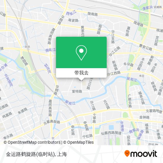 金运路鹤旋路(临时站)地图