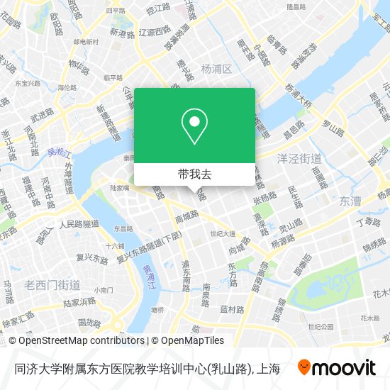 同济大学附属东方医院教学培训中心(乳山路)地图
