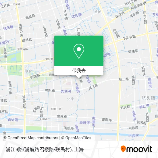 浦江9路(浦航路召楼路-联民村)地图