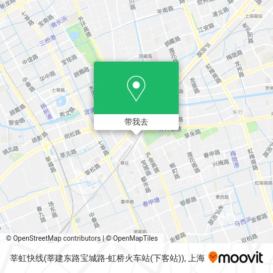 莘虹快线(莘建东路宝城路-虹桥火车站(下客站))地图