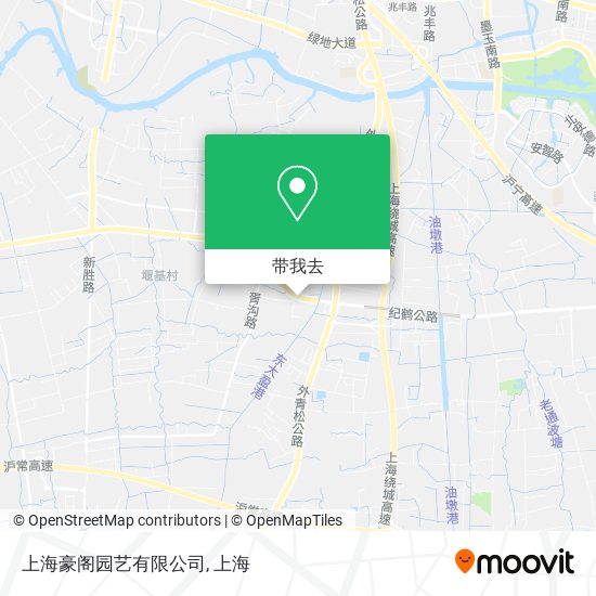 上海豪阁园艺有限公司地图