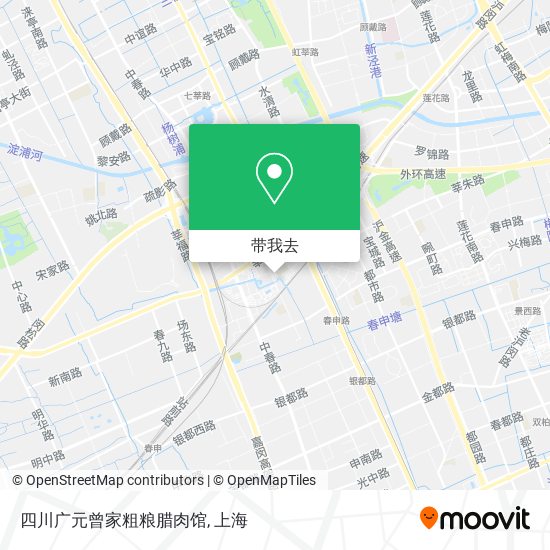四川广元曾家粗粮腊肉馆地图