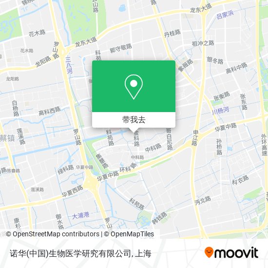 诺华(中国)生物医学研究有限公司地图