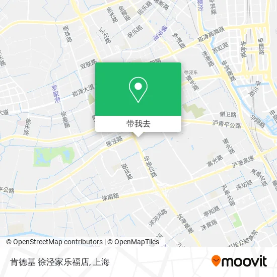 肯德基 徐泾家乐福店地图