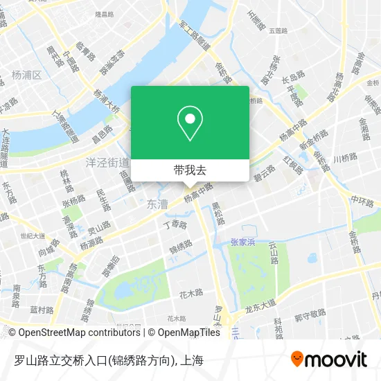 罗山路立交桥入口(锦绣路方向)地图