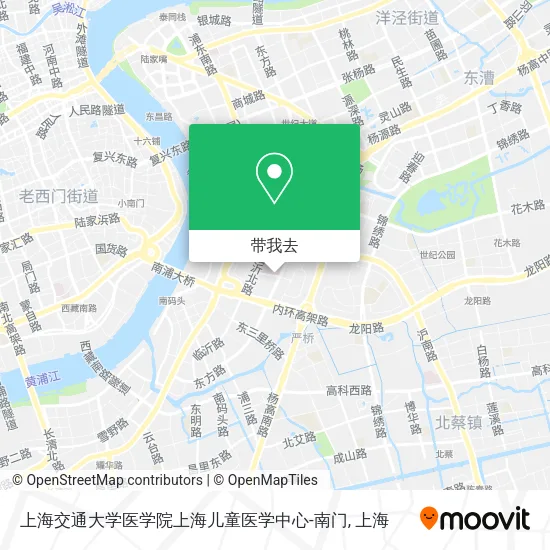 上海交通大学医学院上海儿童医学中心-南门地图