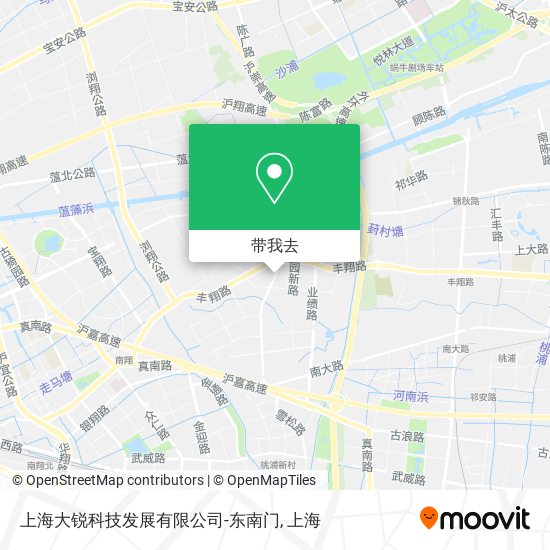 上海大锐科技发展有限公司-东南门地图