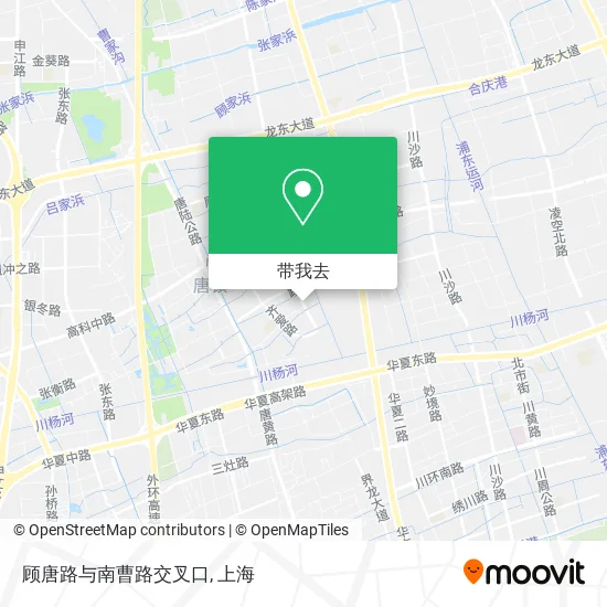顾唐路与南曹路交叉口地图