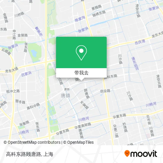 高科东路顾唐路地图