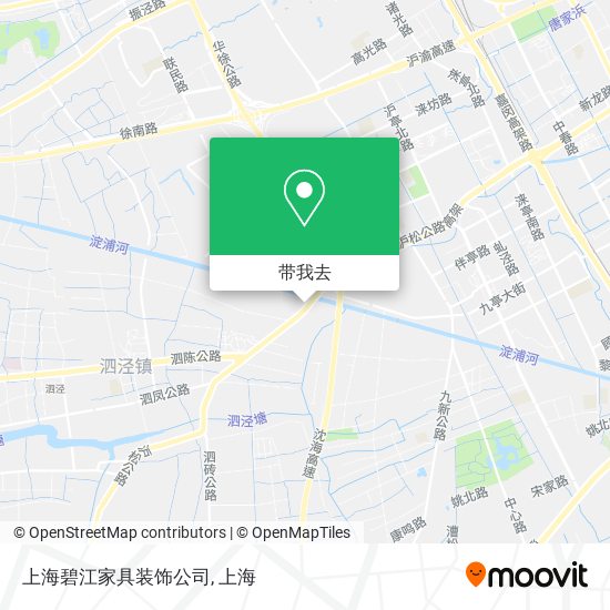 上海碧江家具装饰公司地图
