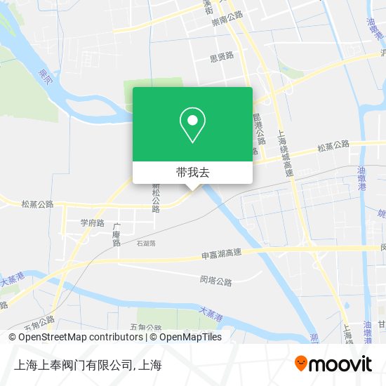 上海上奉阀门有限公司地图