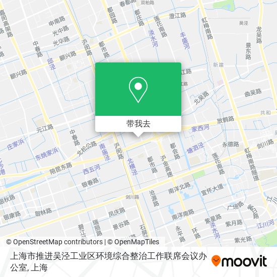 上海市推进吴泾工业区环境综合整治工作联席会议办公室地图