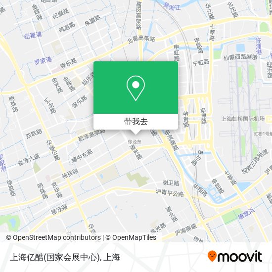 上海亿酷(国家会展中心)地图
