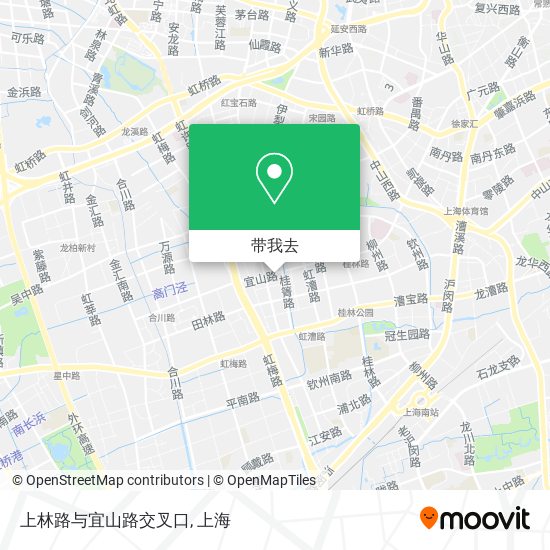 上林路与宜山路交叉口地图