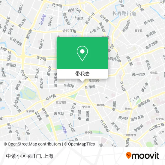 中紫小区-西1门地图