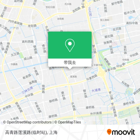 高青路莲溪路(临时站)地图
