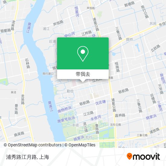 浦秀路江月路地图