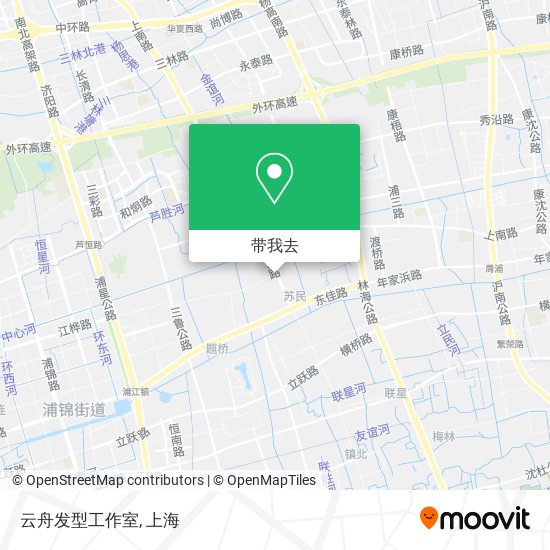 云舟发型工作室地图