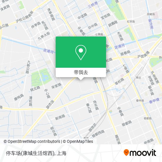 停车场(康城生活馆西)地图
