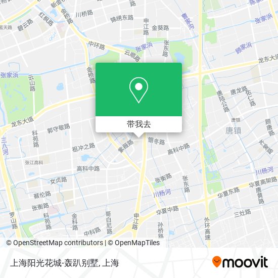 上海阳光花城-轰趴别墅地图