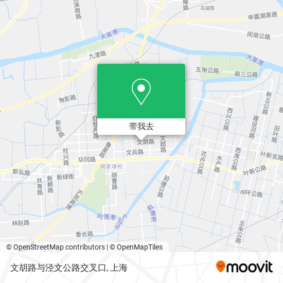 文胡路与泾文公路交叉口地图