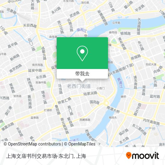 上海文庙书刊交易市场-东北门地图